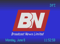 Click to enlarge:  Start of News Screen