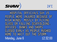 News Display Screen - Hospital officials