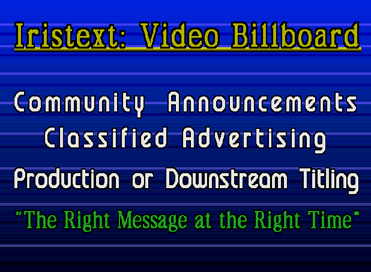 Click to enlarge - Community announcement - Screen